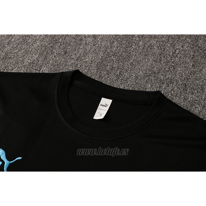 Chandal del Olympique Marsella Manga Corta 2021-2022 Negro